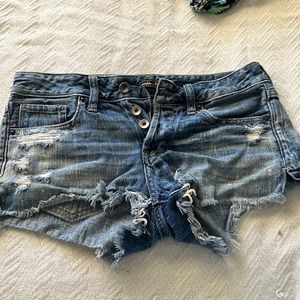 Abercrombie Distressed Denim Shorts
